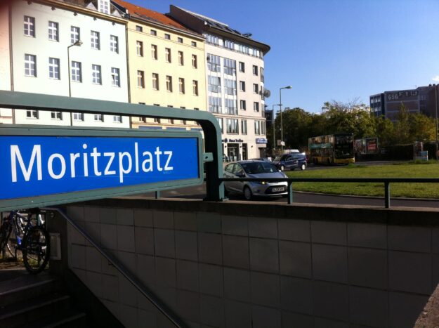 Der Moritzplatz in Berlin Kreuzberg