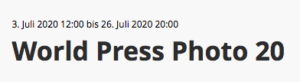 World Press Photo 2020