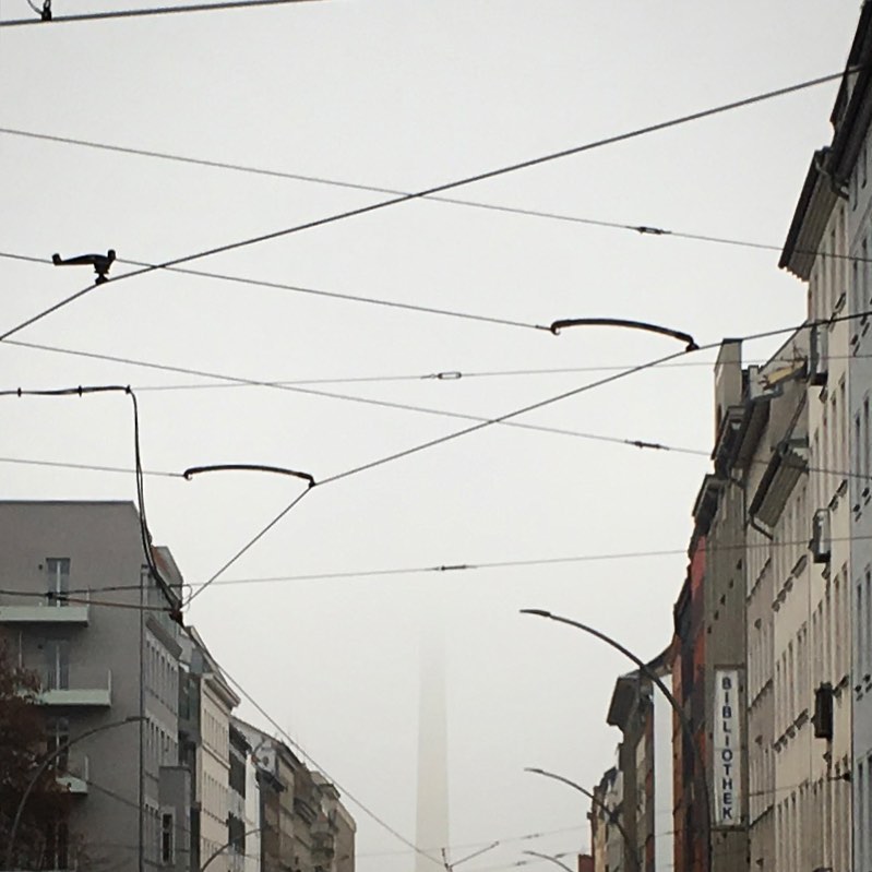 Berlin TV-Tower behind clouds