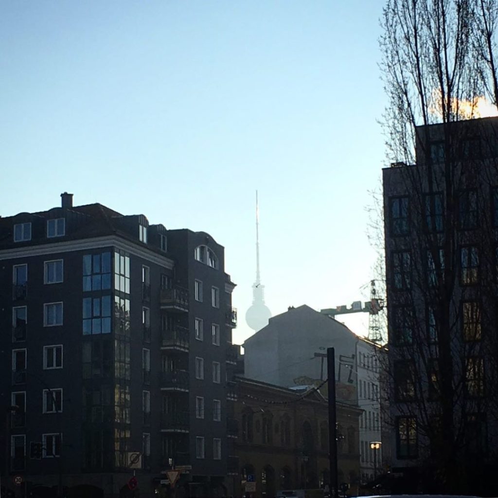 Berlin TV-Tower sunny day December