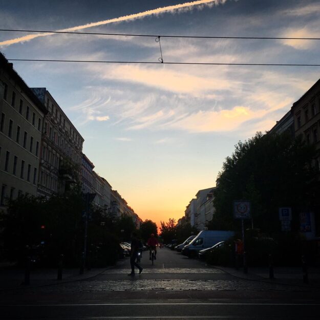 Sunset Oderberger Strasse Berlin