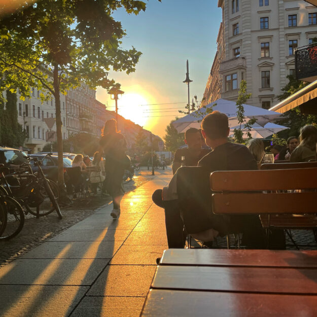 Oderberger Strasse Sunset Berlin PrenzlBerg