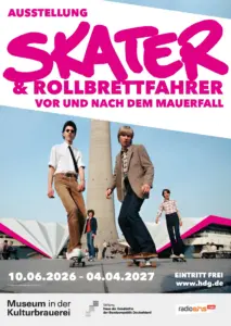 Ausstellung Skater Rollbrettfahrer vor und nach dem Mauerfall, Museum in der Kulturbrauerei, Berlin